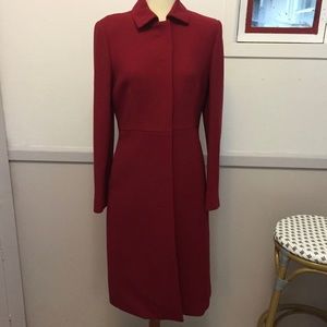 Classic red J.Crew coat, like new.